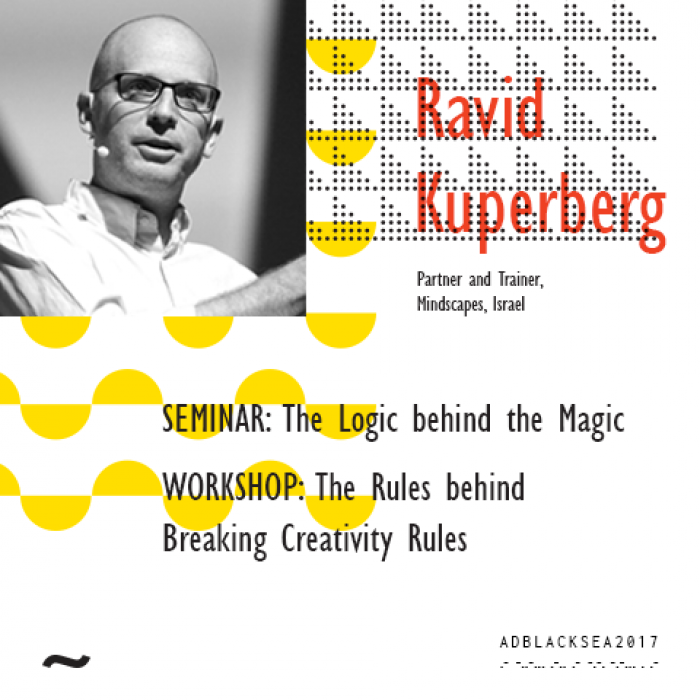 Тренер по креативному мышлению Ravid Kuperberg на Ad Black Sea 2017 
