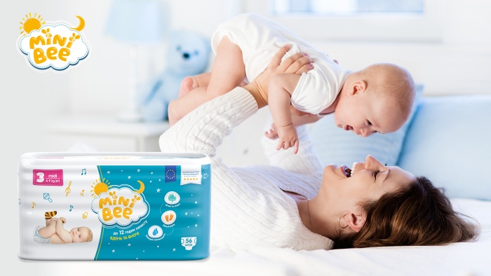 MiniBee – новий бренд дитячих підгузків від AG brand marketing