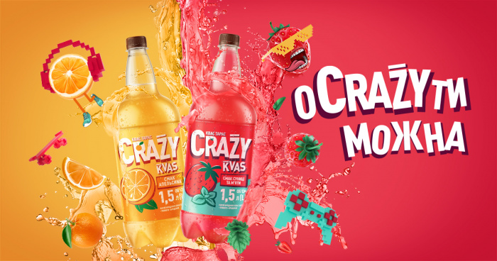 Взрыв свежести от «Квас Тарас Crazy Kvas»