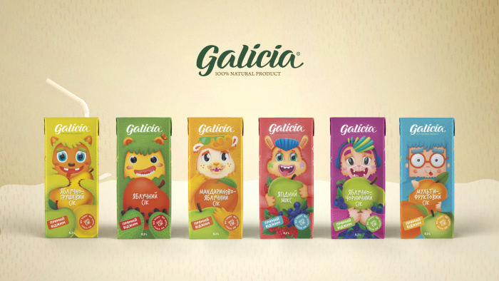 Сказочный дизайн соков для детей от Galicia и Havas Kyiv Design