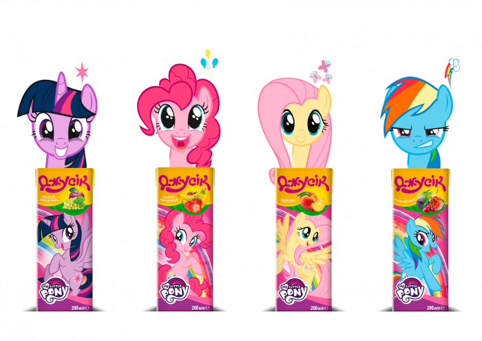 Новые герои украшают упаковку нектаров Джусик