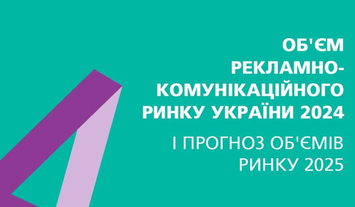 Об'єм рекламно-комунікаційного ринку України 2024 і прогноз об'ємів ринку 2025
